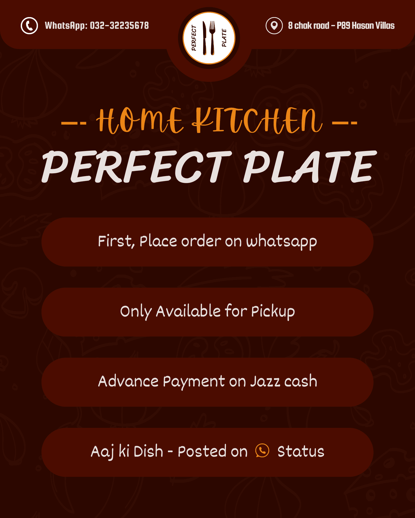Perfect Plate Menu